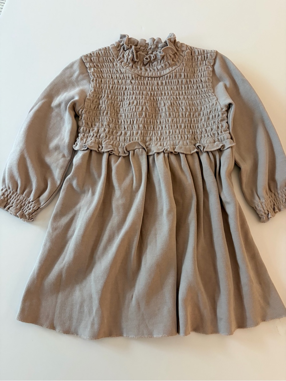 L'ovedbaby Organic Smocked Dress Color Fog Size 18-24 Mo Fall Dress Pictures